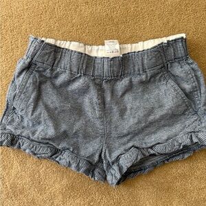Used! Crewcuts  Blue and White stripe Shorts (girls 10size)